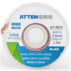 ATTEN AT-3515 Soldering Wick απορροφητικό σύρμα κόλλησης ταινία χαλκού αποκόλλησης 3,5mm